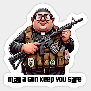 Gun Bless You Sticker